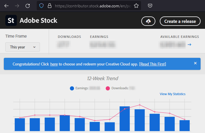 Баннер для активации бонусного кода Adobe Creative Cloud